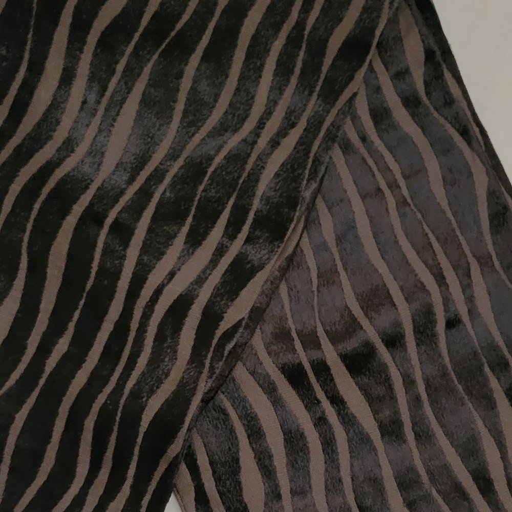 Browns Zebra Print Silk/Velvet Scarf - Picture 2 of 2